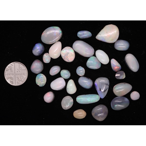 90 - 15ct unfinished opal doublets