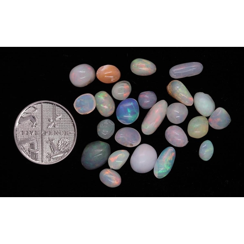 92 - Approx 24 x 17ct semi polished Ethiopian Wello opals