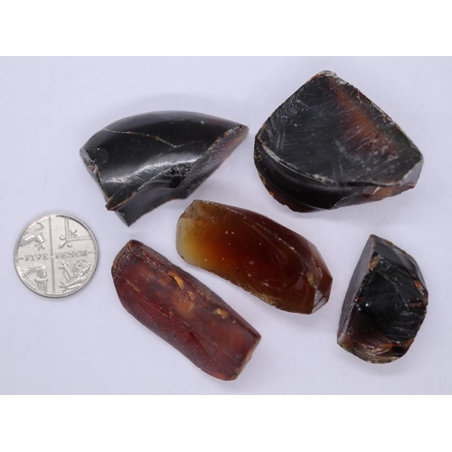 94 - 20ct Indonesion semi polished amber