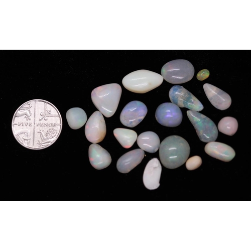 97 - Approx 19 x 33ct semi polished Ethiopian Wello opals