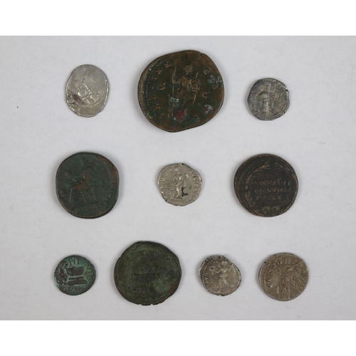 113 - Collection of ancient coins some Roman