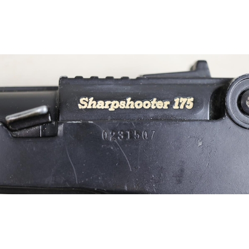 118 - Healthways. Sharpshooter 175 .177 air pistol No 0231507, in working order, with leather holster.