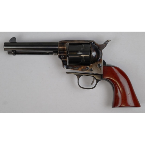 119 - Uberti. Colt 45 .380 Blanc 9mm blank firing replica No 85311, blued frame with walnut grip, in box