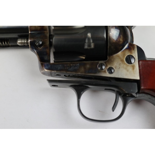 119 - Uberti. Colt 45 .380 Blanc 9mm blank firing replica No 85311, blued frame with walnut grip, in box