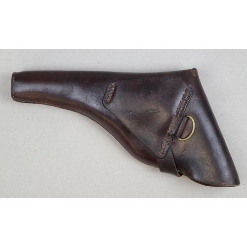 120 - Interworld Arms .22 SA Colt revolver Model 121 A3 with antique leather holster.