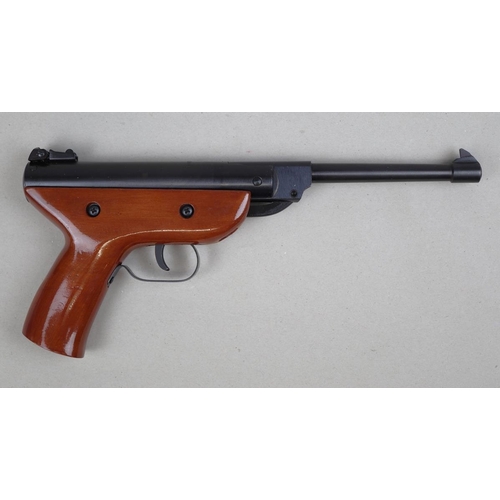 126 - Westlake. .177 air pistol No 9228816 mechanism in full working order, box with instructions.