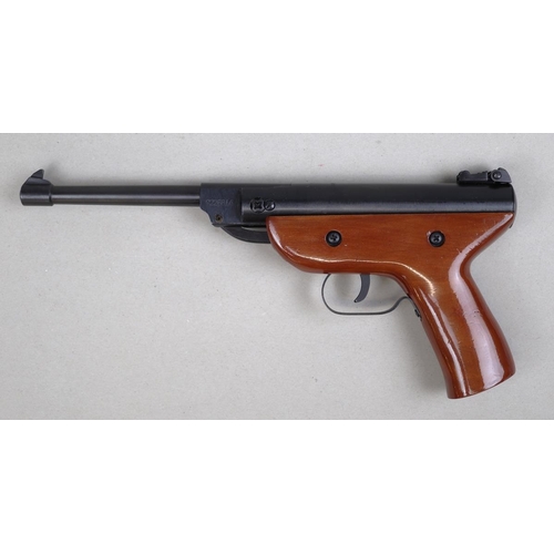 126 - Westlake. .177 air pistol No 9228816 mechanism in full working order, box with instructions.