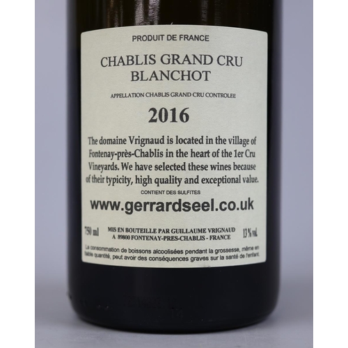 135 - 6 bottles of Chablis Grand Cru, Blanchot 2016