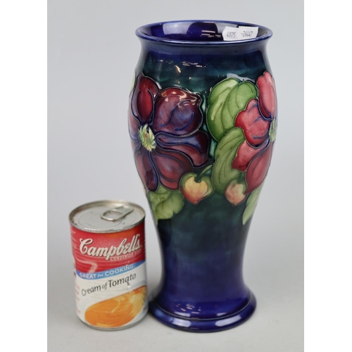 168 - Moorcroft vase Aneneme pattern - Approx height 26cm