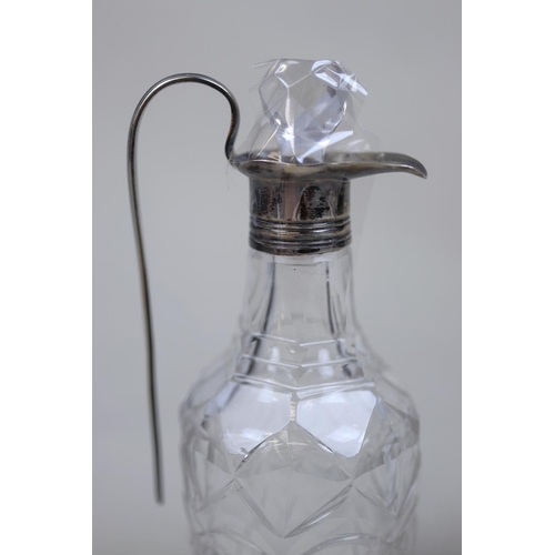 2 - Pair of cut glass and hallmarked silver vinaigrettes