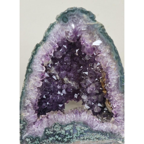 200 - Amethyst geode together with another