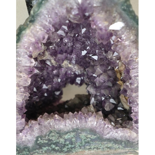 200 - Amethyst geode together with another