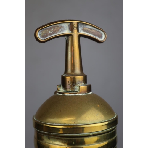 203 - Antique Pyrene brass fire extinguisher