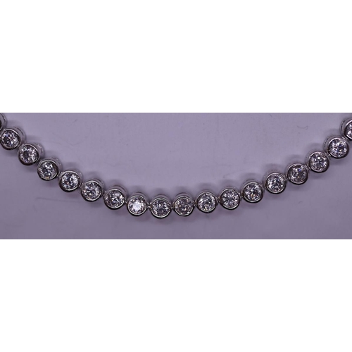 21 - Stone set silver bracelet