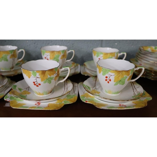 219 - Collection of teacups, saucers, plates etc by Grafton