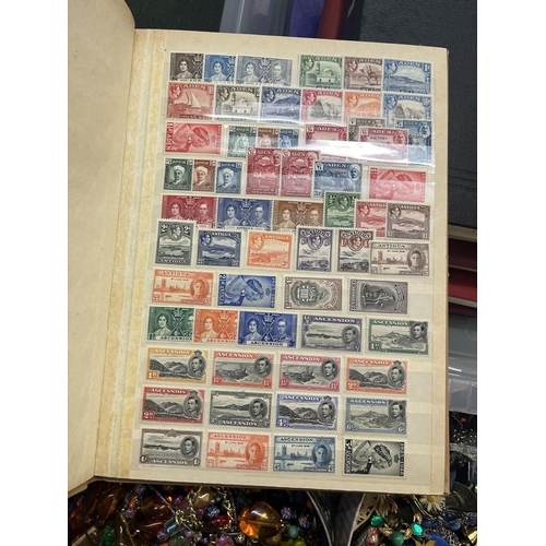 240 - Stamps - Collection of 6 well populated GB & British Empire stamp albums mint & used 100's