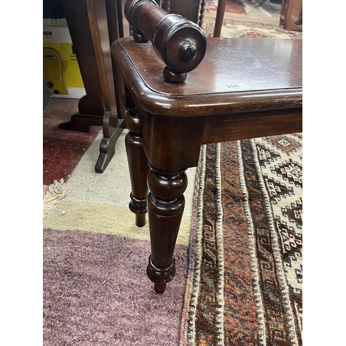 258 - Victorian style window seat - Approx L: 91cm D: 28cm H: 46cm to seat & 52cm to top of handles