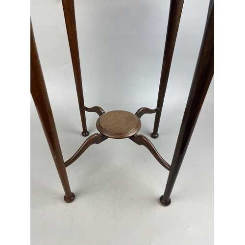 270 - Round topped Arts & Crafts occasional table