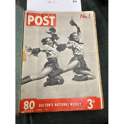 274 - Full 1st Issue of Picture Post magazine dated 1938