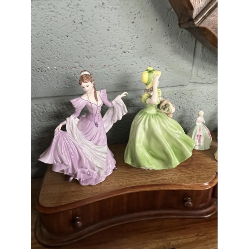 357 - Collection of Coalport lady figurines