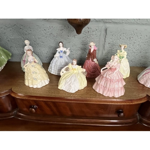 357 - Collection of Coalport lady figurines