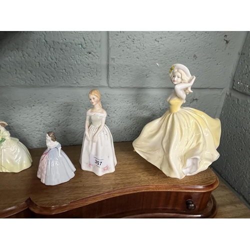 357 - Collection of Coalport lady figurines