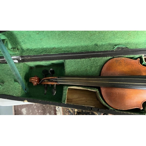 455 - 3 cased violins