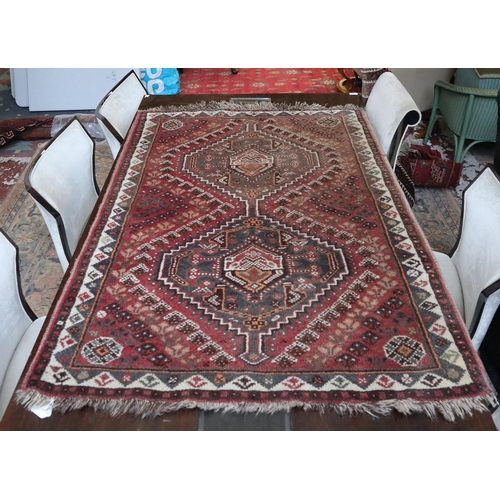 494 - Red patterned rug