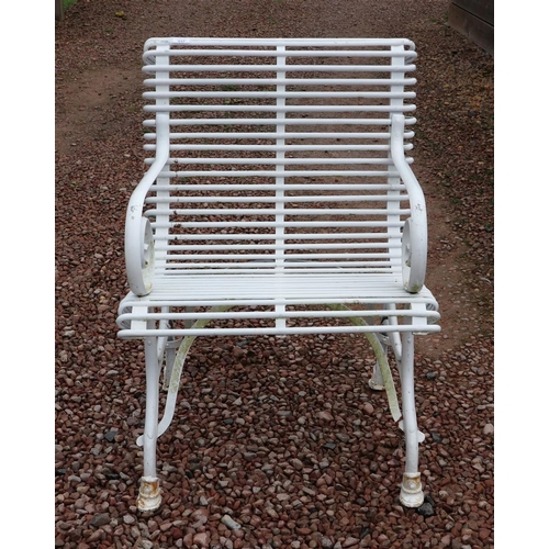 537 - Metal garden chair