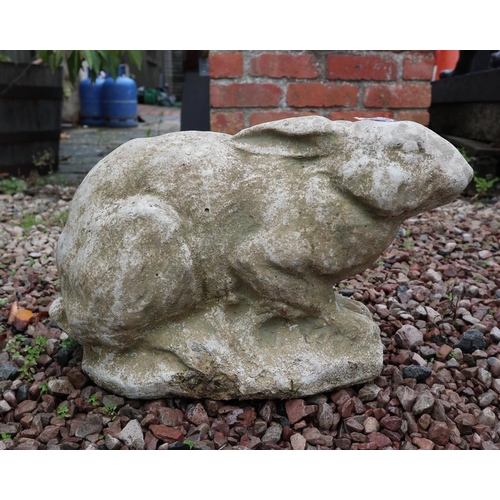 541 - Reconstituted stone figure of a rabbit