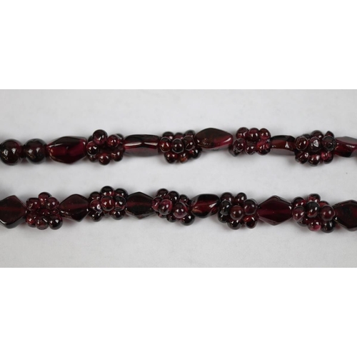 83 - 32inch garnet necklace