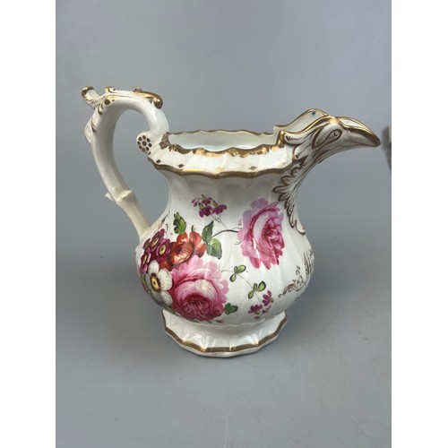 191 - 5 antique porcelain jugs