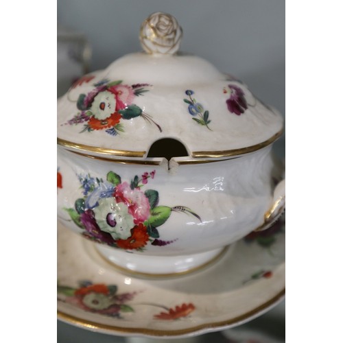 185 - 4 antique porcelain tureens 1 A/F