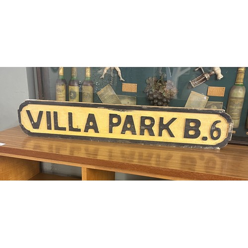 401 - Novelty sign - Villa Park