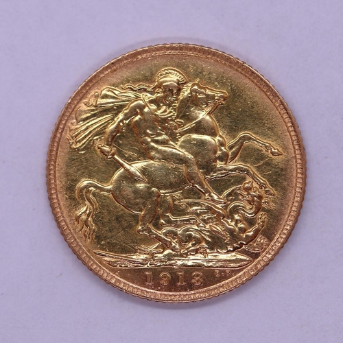 111 - Full gold Sovereign dated 1913