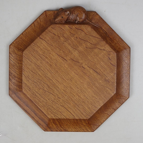 126 - Robert Mouseman Thompson oak teapot stand