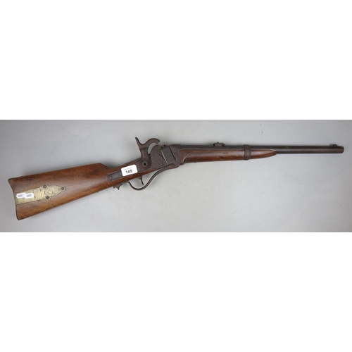 145 - Sharps 1853 Model Breech-Loading Percussion Carbine