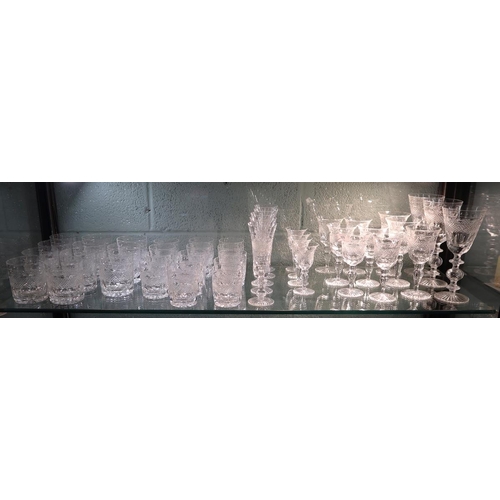 177 - Large collection of CUMBRIA CRYSTAL. Finest English Crystal glasses including famous ‘Old Fashioned ... 