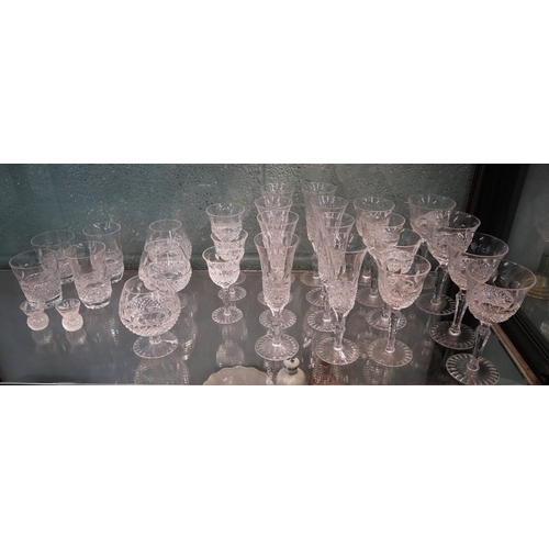 178 - Collection French Crystal St. Louis Florence Pineapple Cut glasses