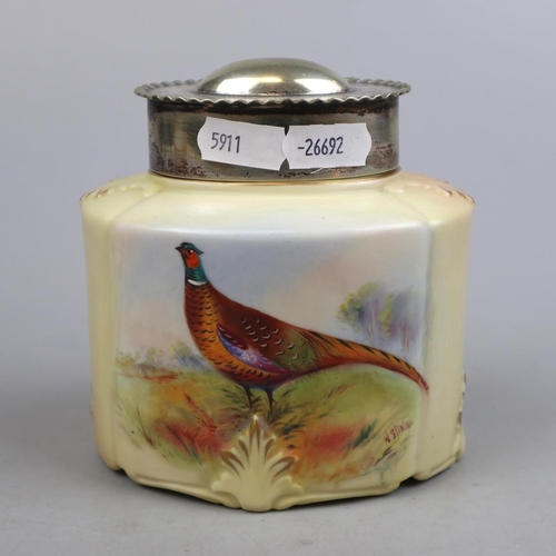 180 - Locke & Co tea caddy