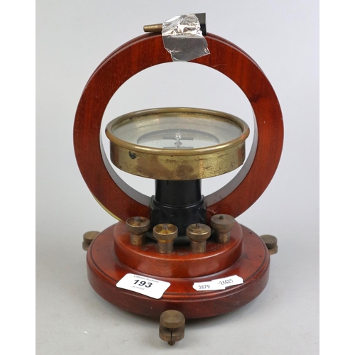 193 - Vintage galvanometer by W G Pye & Co. of Cambridge, England