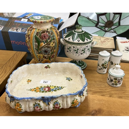 247 - Collection of Italian china