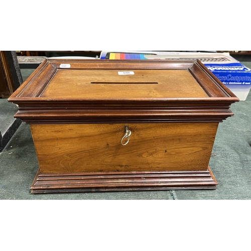 265 - Wooden ballot box