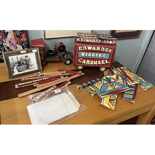 310 - Collection of scratch built Edwards Fairground items made by Charlie Dowdswell to include Lucas engi... 