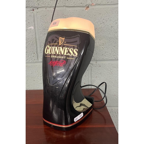 323 - Guinness lamp - Approx H: 31cm