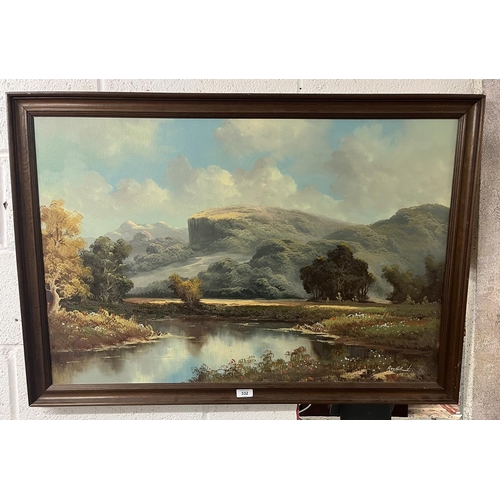 332 - Oil on canvas - Landscape scene - IS 91cm x 60cm