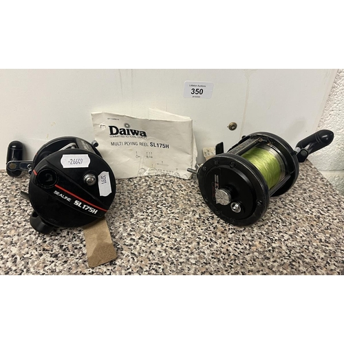 350 - Daiwa & Shakespeare multiplying fishing reels