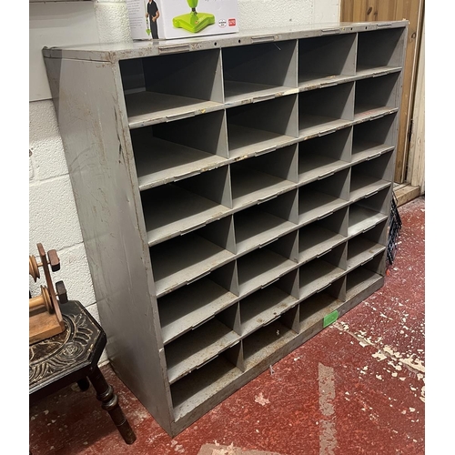 352 - Metal pigeon hole cabinet