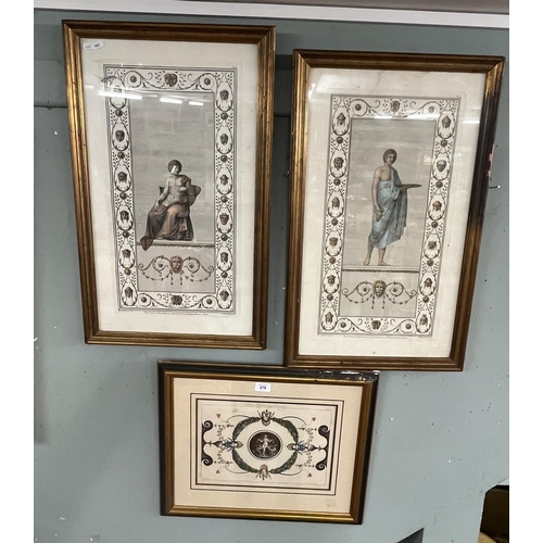 378 - 3 antique engravings