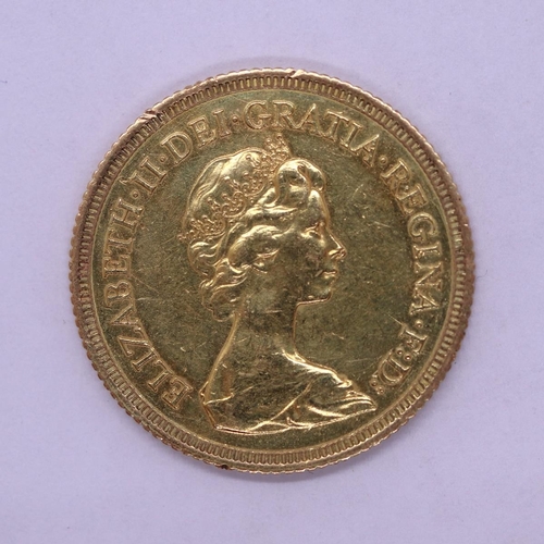 110 - Full gold Sovereign dated 1974